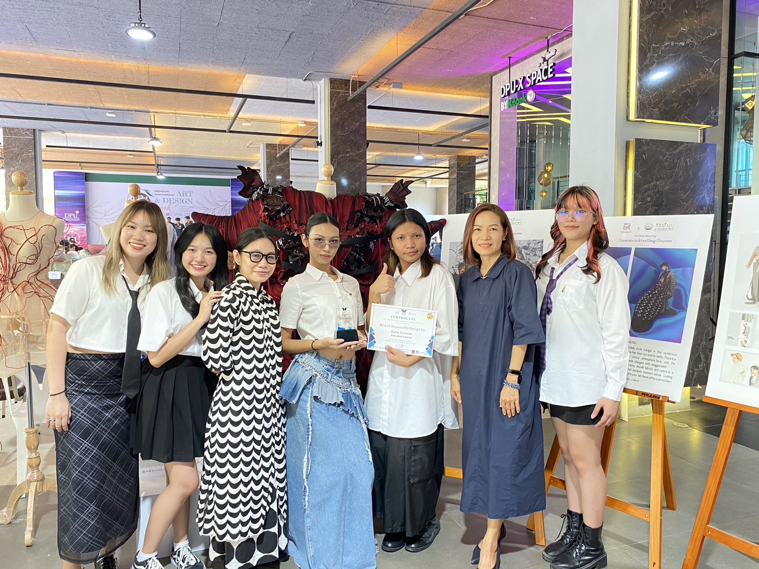 Students from the Fashion Design Department won the “Best of Sustainable Design” award
